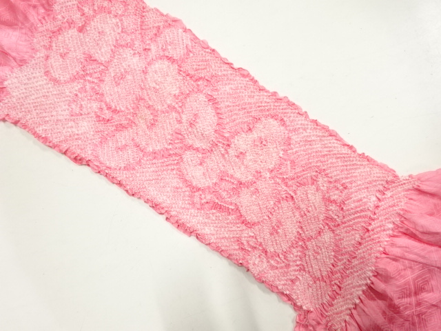 正絹　絞り　帯揚げ